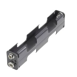 4xAA Kalem Pil Yuvası Dik 9volt Pil Başlıklı Siyah 1adet